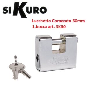 Lucchetto Corazzato antitaglio 60mm sikuro