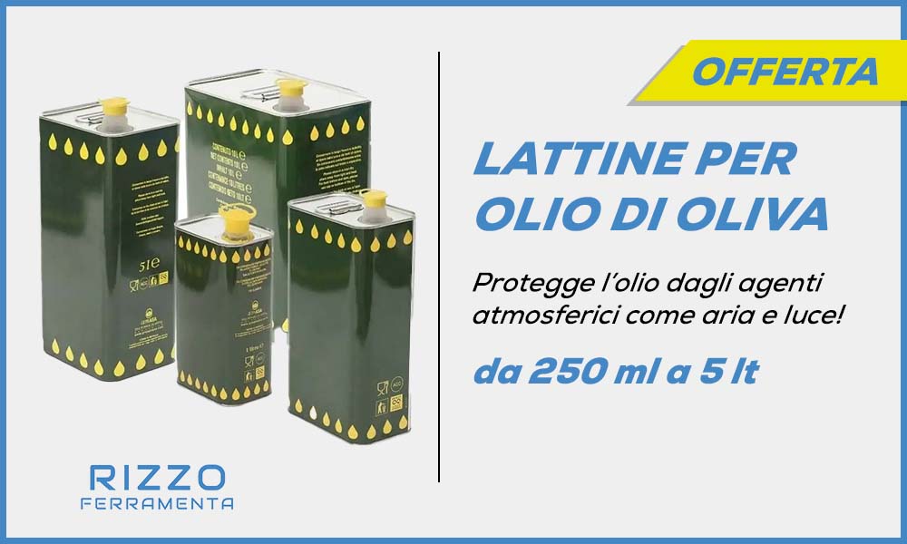 lattine per olio